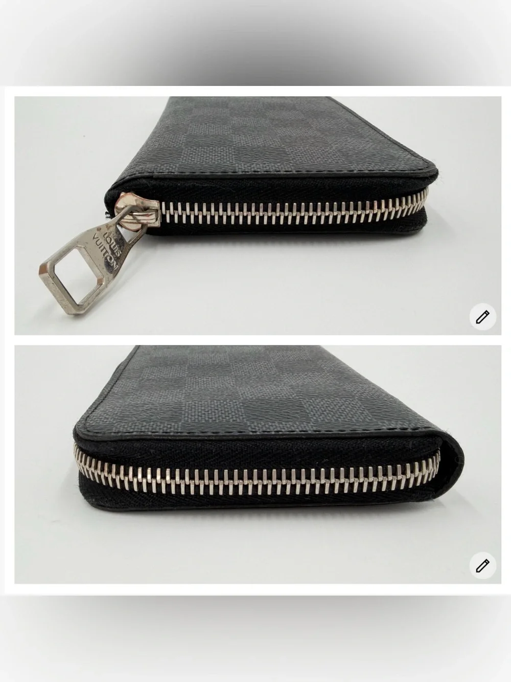 Unisex Louis Vuitton Damier Graphite Zip-Around Wallet in Excellent Condition!🩶 - Picture 10 of 16
